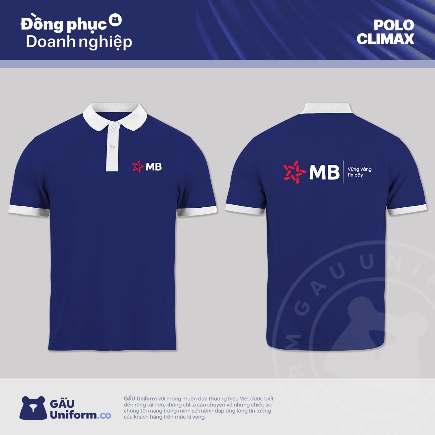 Đồng phục màu xanh dương MB Đồng phục màu xanh dương MB