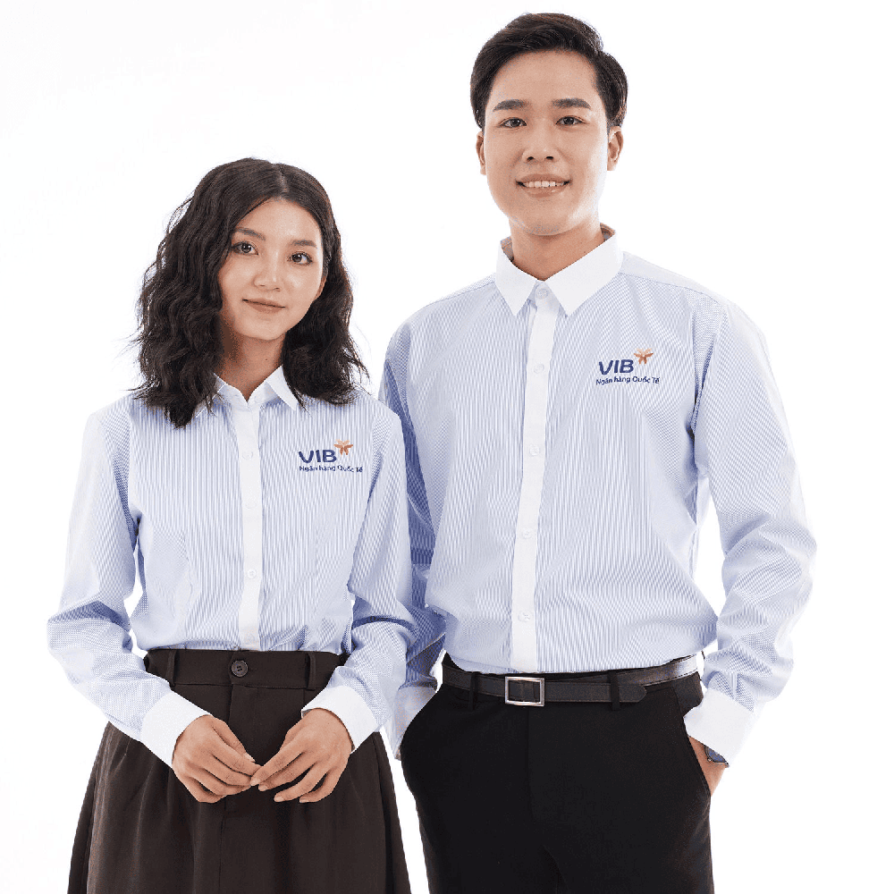 áo đồng phục sơ mi công ty VIB áo đồng phục sơ mi công ty VIB