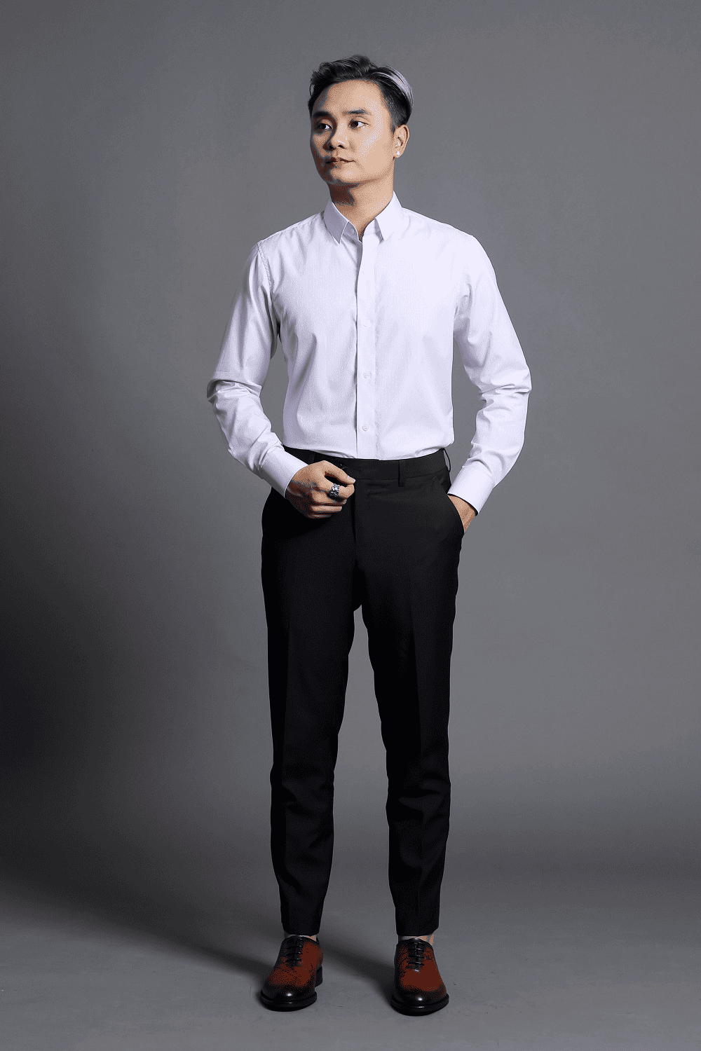 Áo sơ mi đồng phục công ty dáng cơ bản Áo sơ mi đồng phục công ty dáng cơ bản