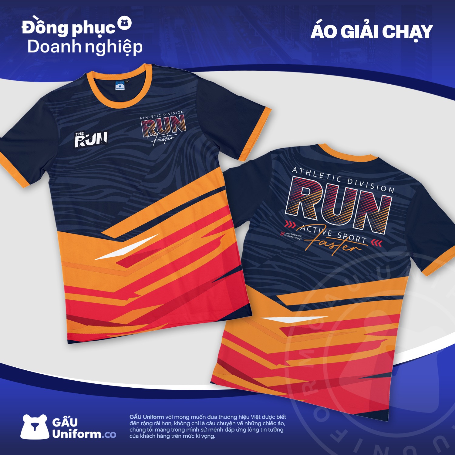Đồng phục thể thao màu cam