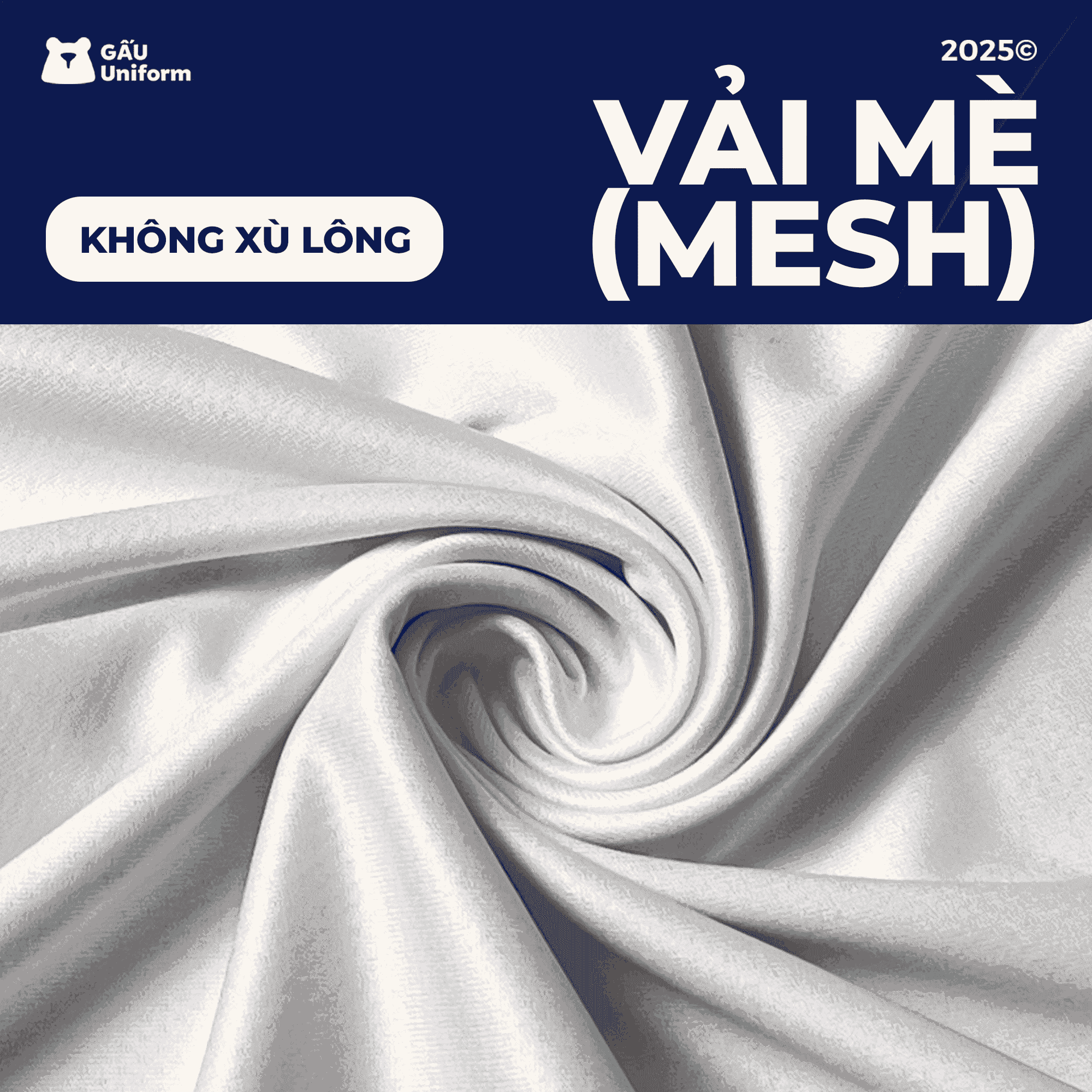 Vải mè đồng phục bách hóa xanh Vải mè đồng phục bách hóa xanh