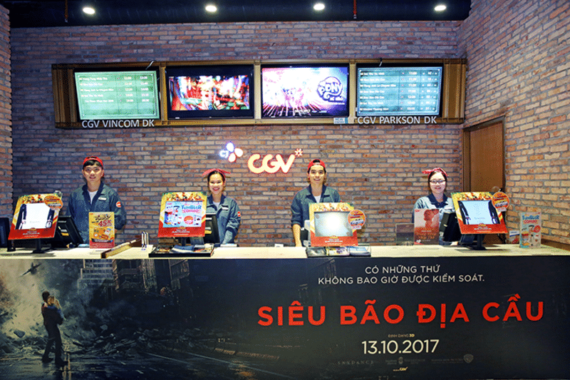 Đồng phục CGV mang đặc trưng thương hiệu Đồng phục CGV mang đặc trưng thương hiệu