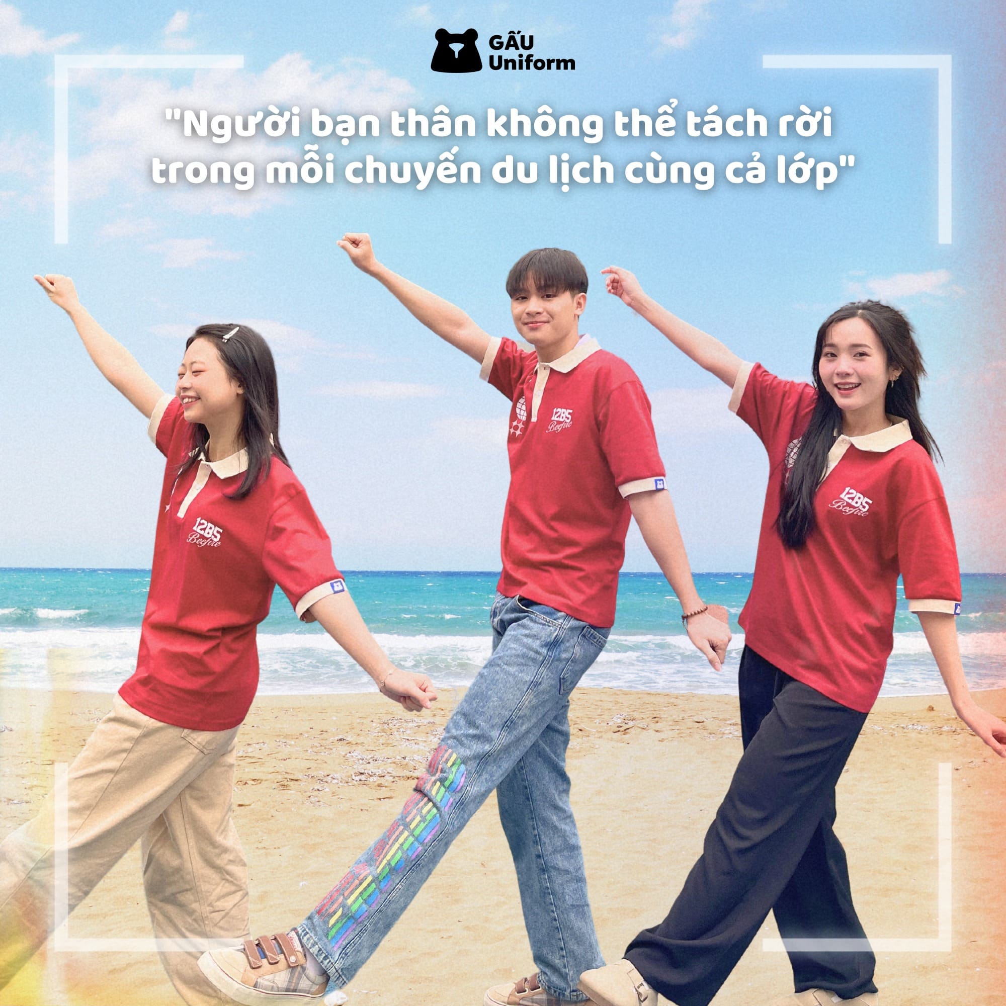 Đồng phục đi biển nhóm bạn thân nổi bật Đồng phục đi biển nhóm bạn thân nổi bật