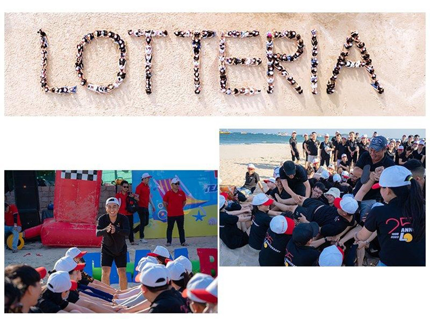 áo đồng phục lotteria teambuilding