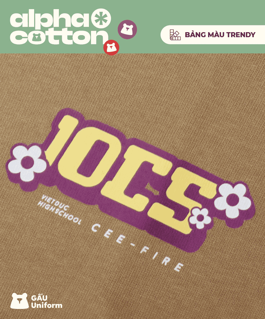 Vải alpha cotton đồng phục phúc long Vải alpha cotton đồng phục phúc long