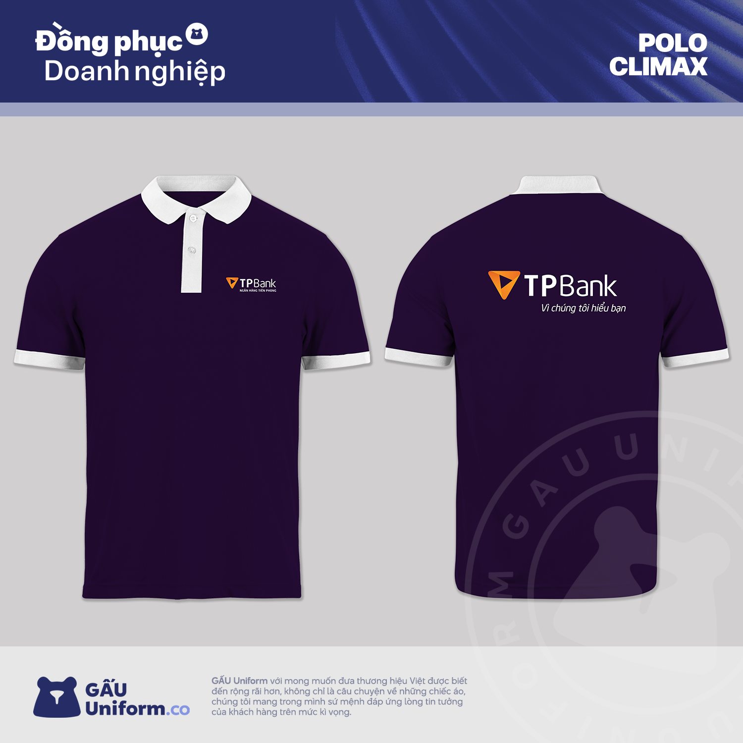 đồng phục tpbank GẤU Uniform