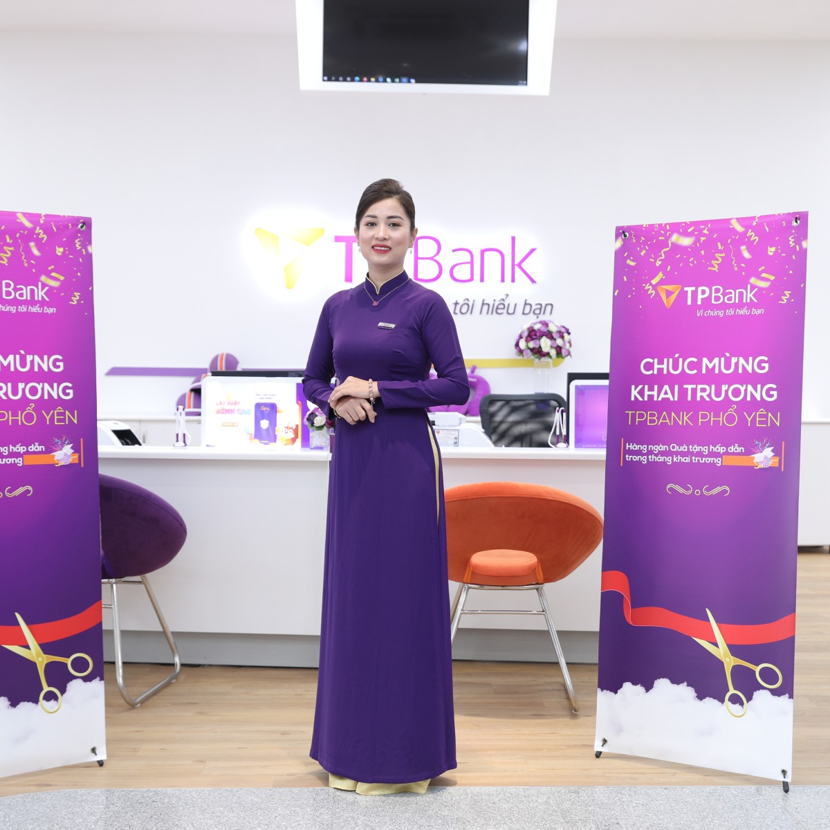 đồng phục tpbank áo dài