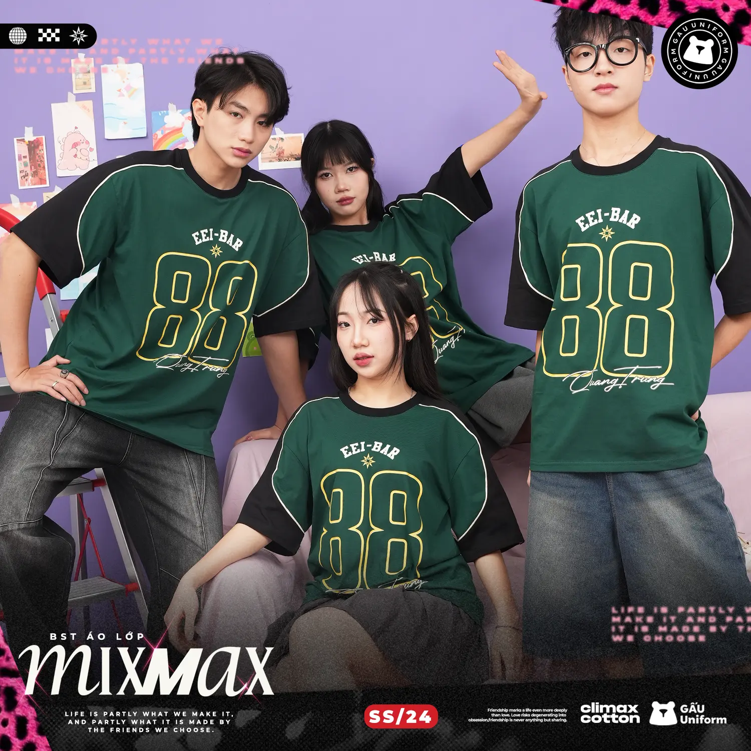 May áo thun đồng phục Tphcm áo thun cổ tròn tại GẤU Uniform May áo thun đồng phục Tphcm áo thun cổ tròn tại GẤU Uniform