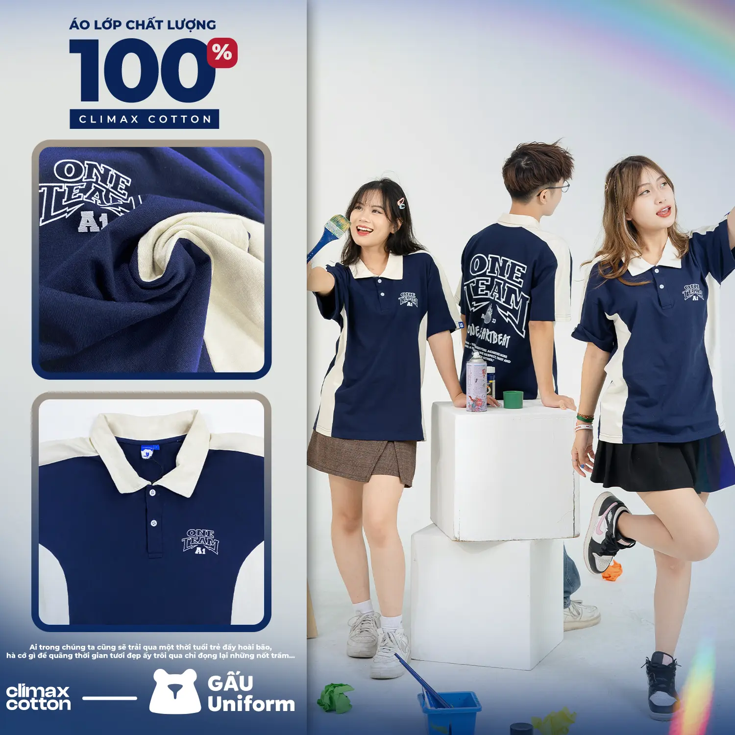 Đồng phục học sinh vải Poplin Đồng phục học sinh vải Poplin
