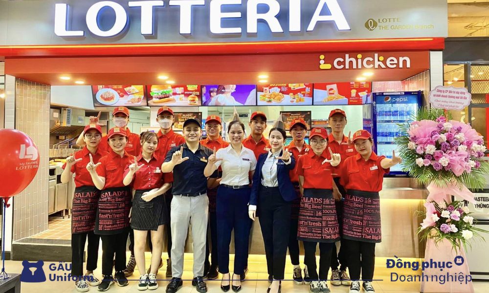TOP 6+ mẫu đồng phục Lotteria giá tốt, thiết kế chuẩn thương hiệu