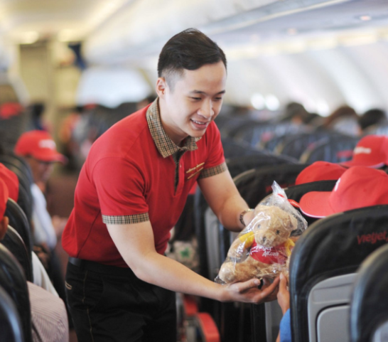 Vải Lacoste co giãn 2 chiều sử dụng làm áo đồng phục Vietjet nam Vải Lacoste co giãn 2 chiều sử dụng làm áo đồng phục Vietjet nam